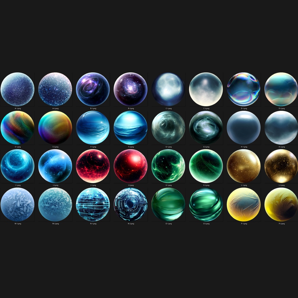 【素材・再配布可能】自然・文明モチーフ MatCap