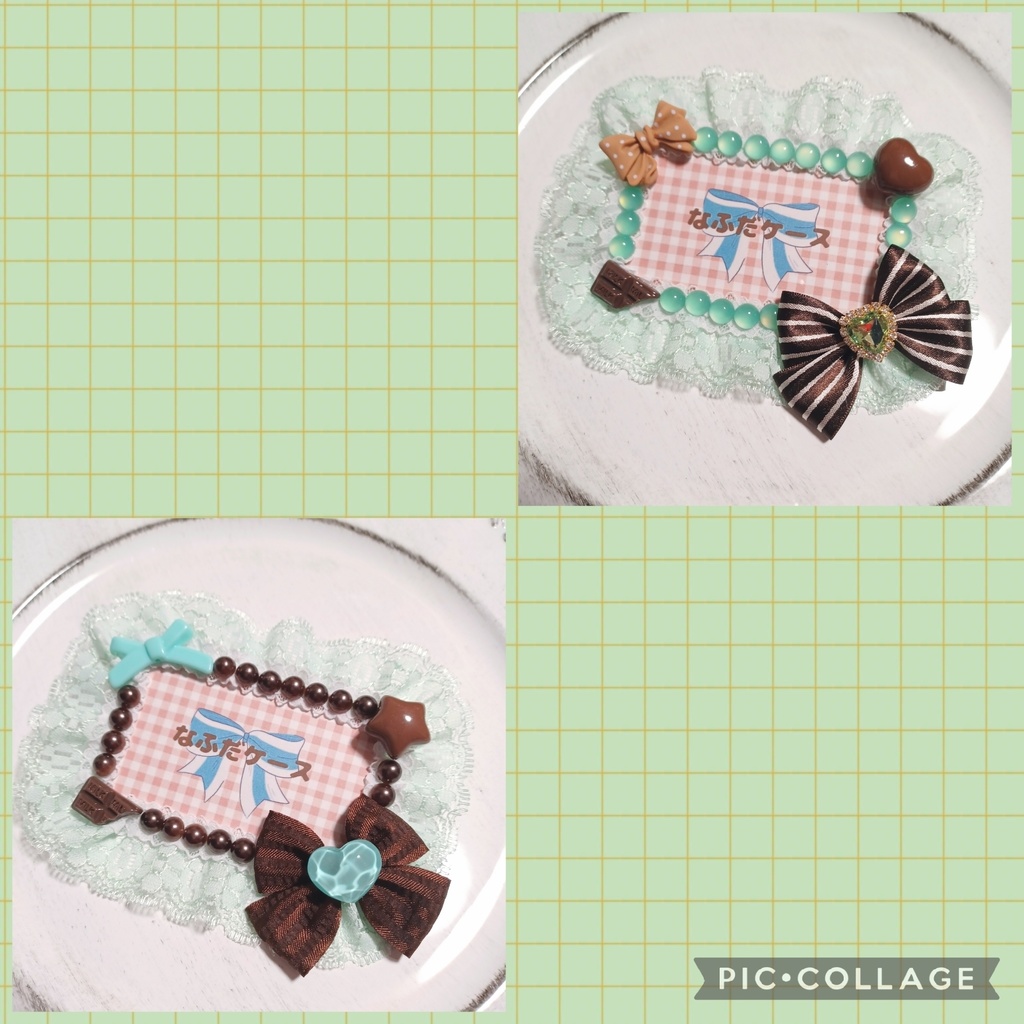 チョコミント名札ケース