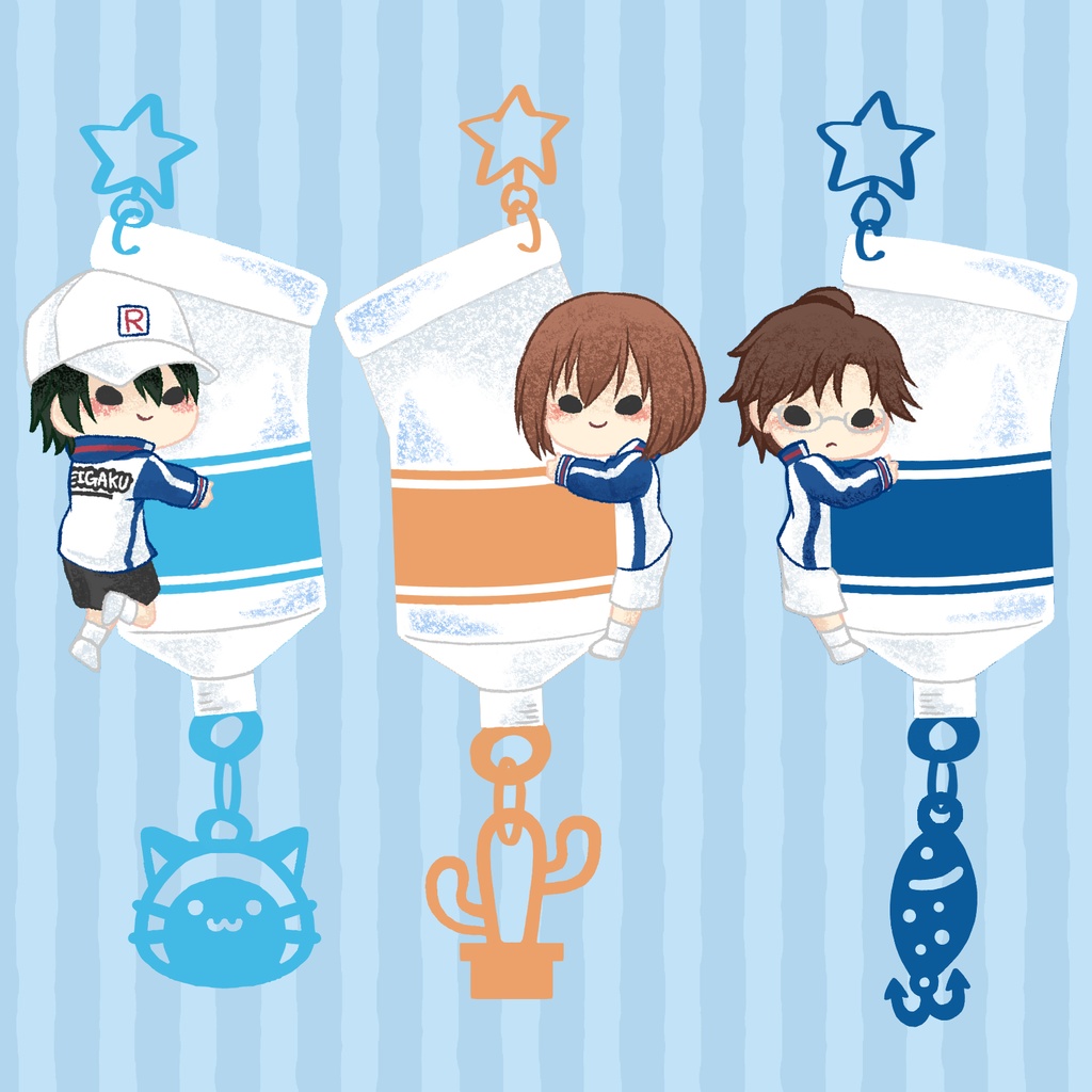 絵の具アクキー(青学親子)