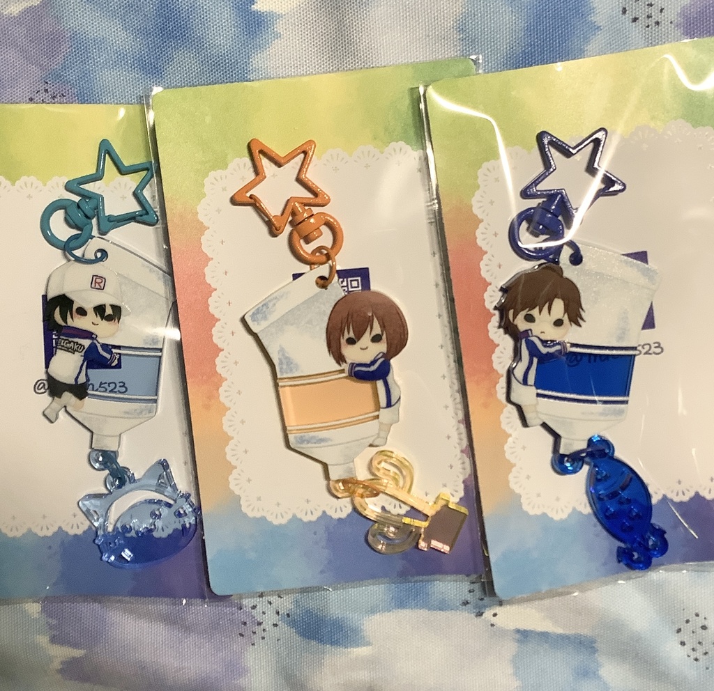 絵の具アクキー(青学親子)