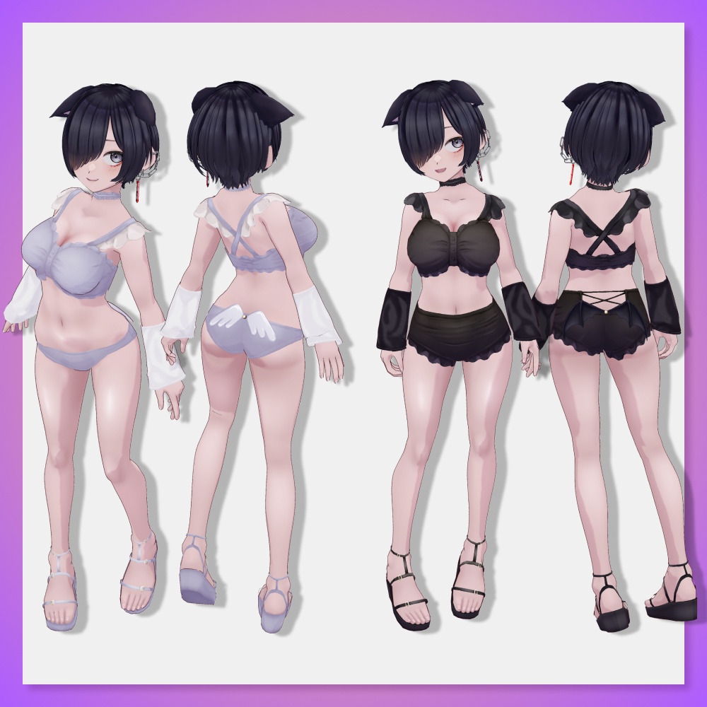 【VRoid水着セット】夏堕塑羽出栖禰【HW-006】