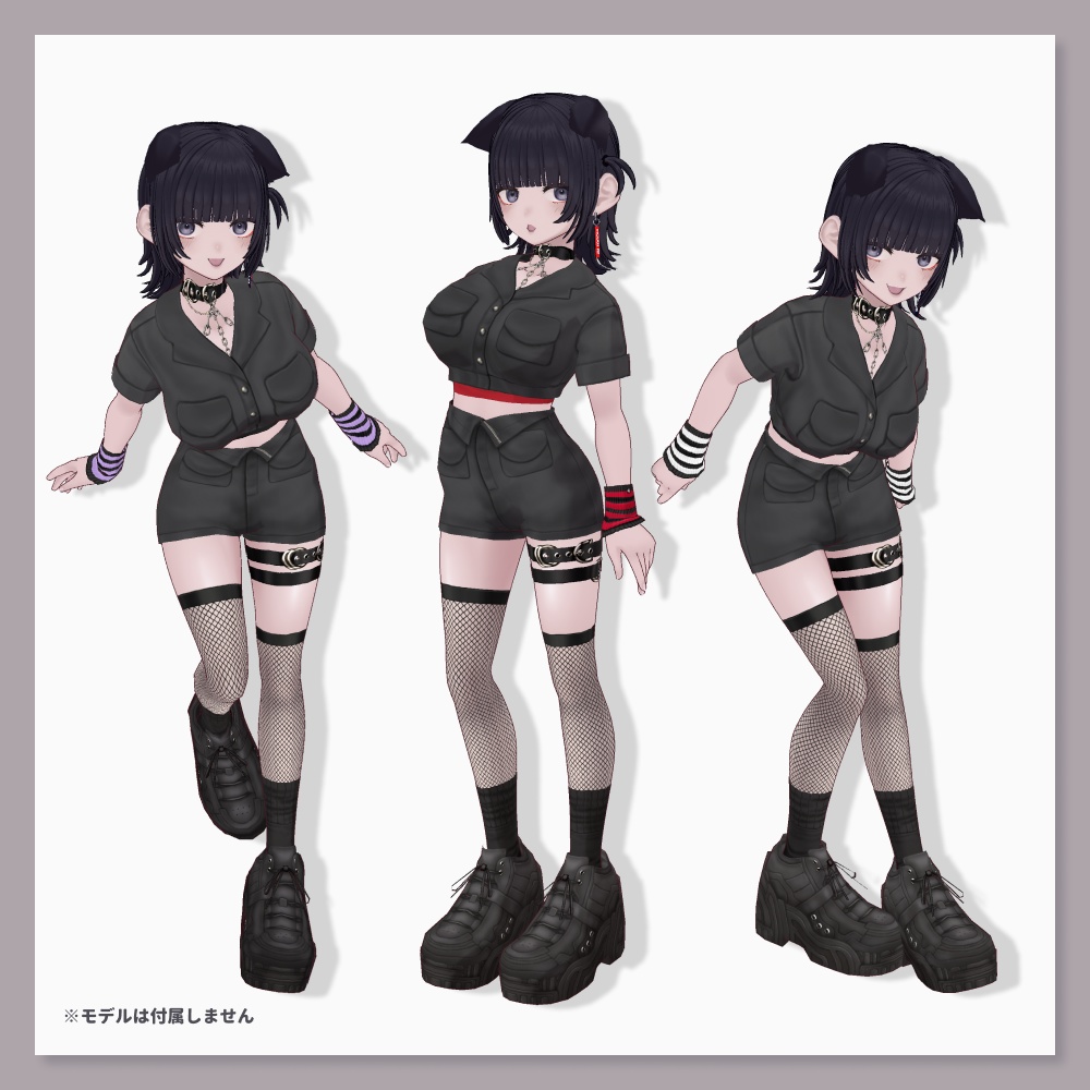 【VRoid衣装セット】葉月宵鴉ノ重影【HW-013】