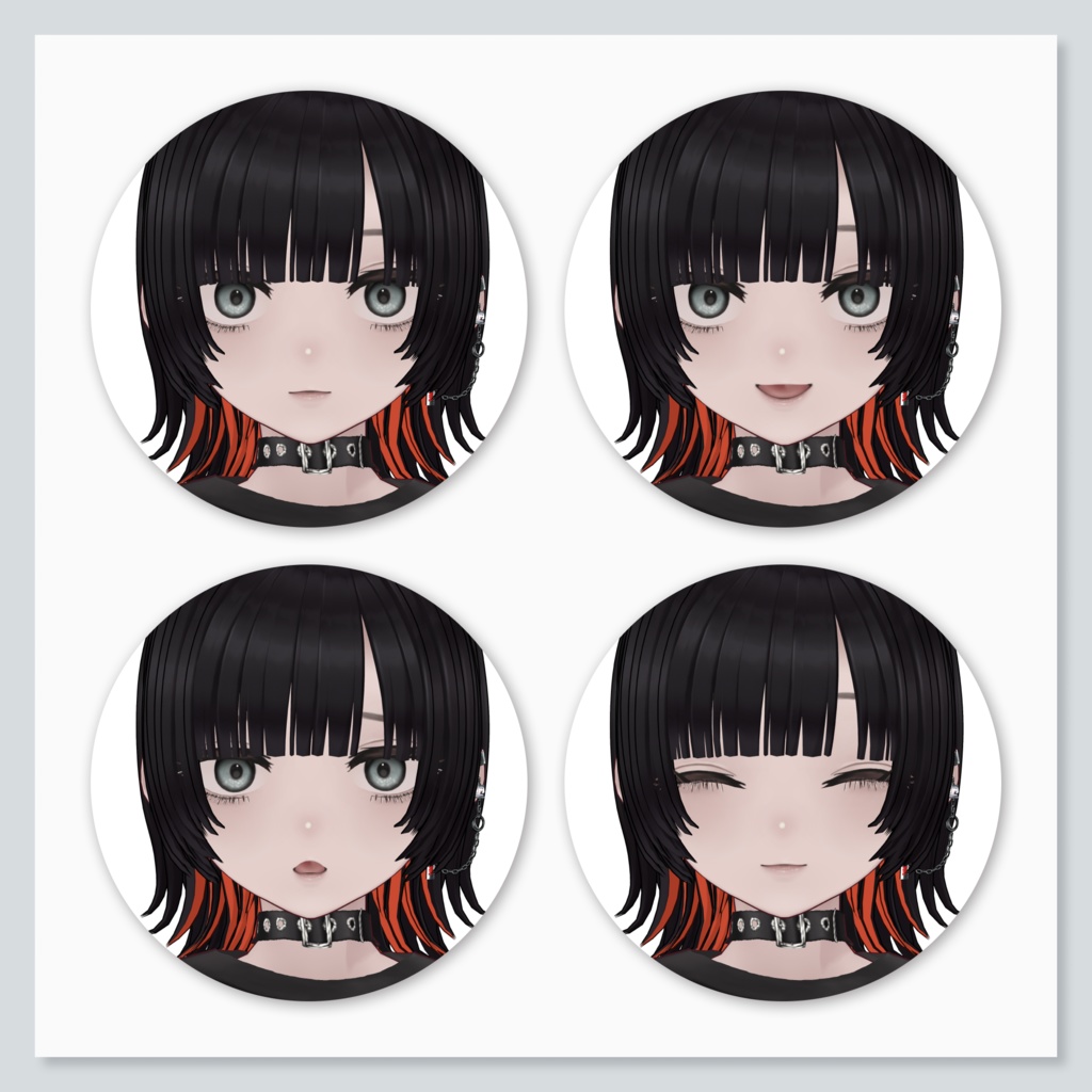 【VRoid】着せ替え・カスタムベースモデル 火寧(Hinone)【HC-RF1】