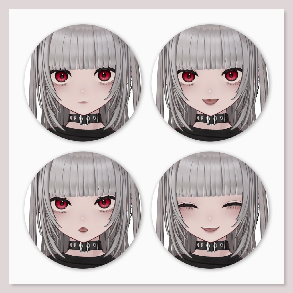 【VRoid】着せ替え・カスタムベースモデル 幻玻(Yumeha)【HC-RF2】