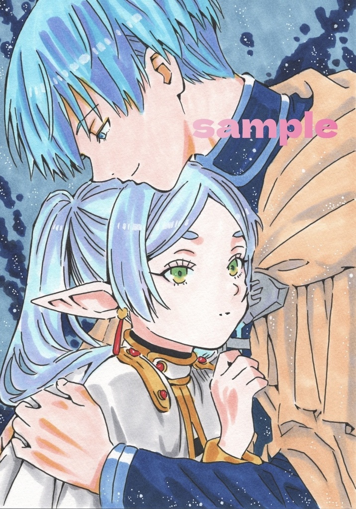 リクエスト窓口キャラクター2人　原画