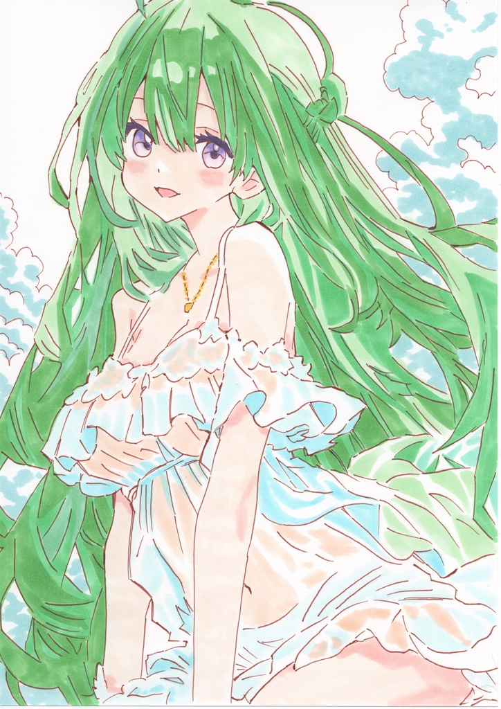 夏の日差し 原画