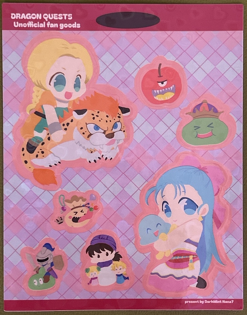 【CC福岡63新作】ドラクエ5ハーフカットステッカー