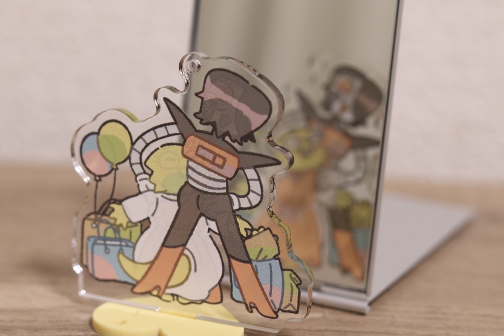 UNDERTALE アルフィー+メタトン アクリルスタンドキーホルダー