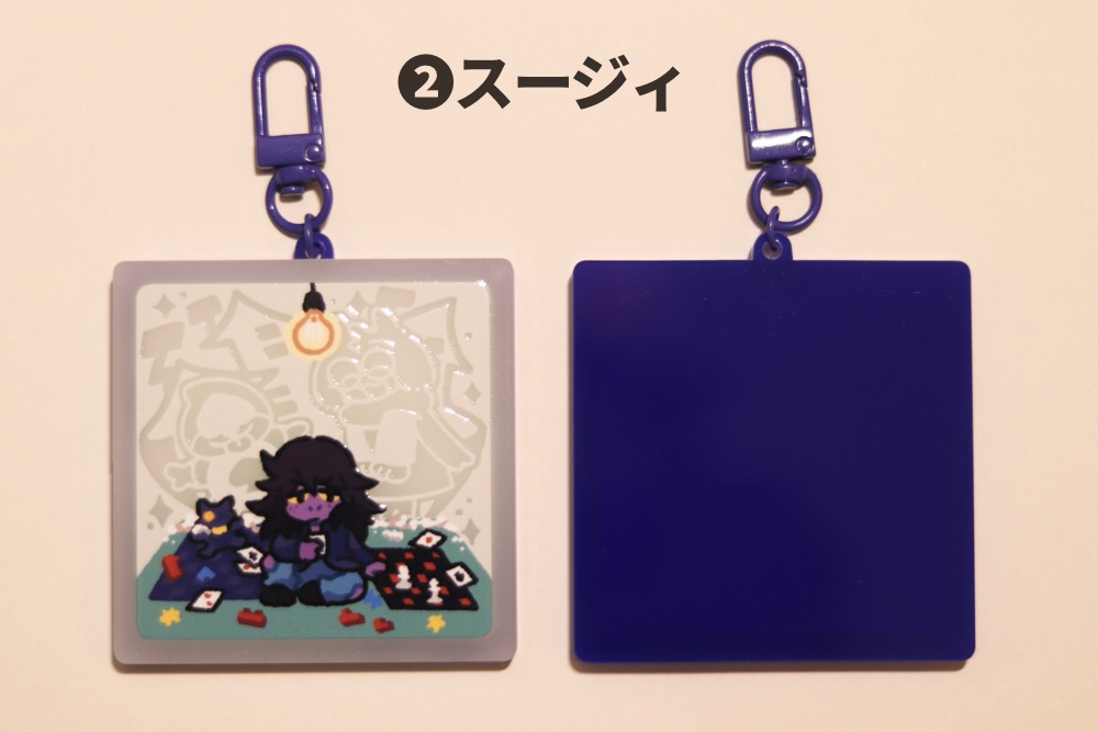 deltarune 光と闇の世界 蓄光アクリルキーホルダー
