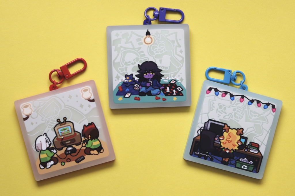 deltarune 光と闇の世界 蓄光アクリルキーホルダー