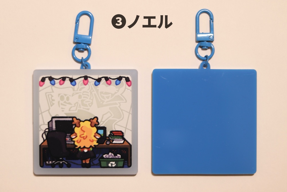 deltarune 光と闇の世界 蓄光アクリルキーホルダー