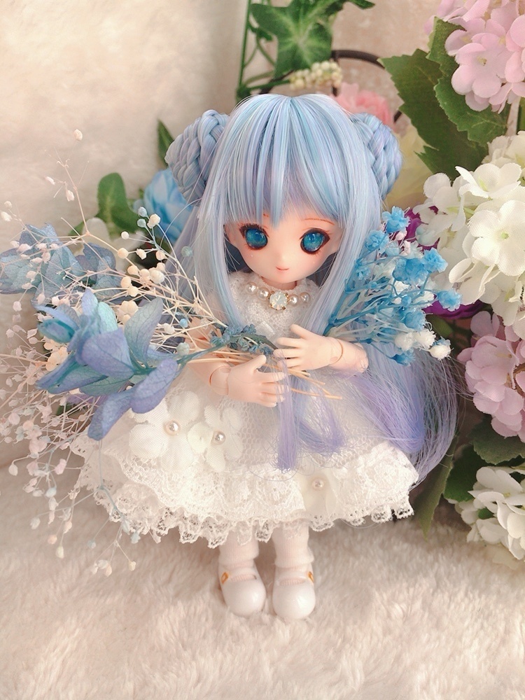 ジュエルドール アクアマリン メイクカスタム済+レジンアイ