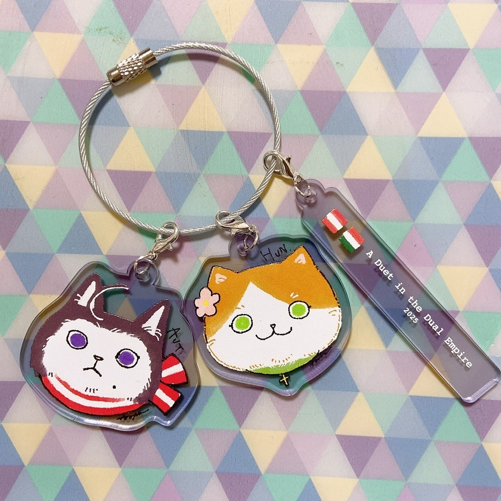 ねこたりあアクリルキーホルダー