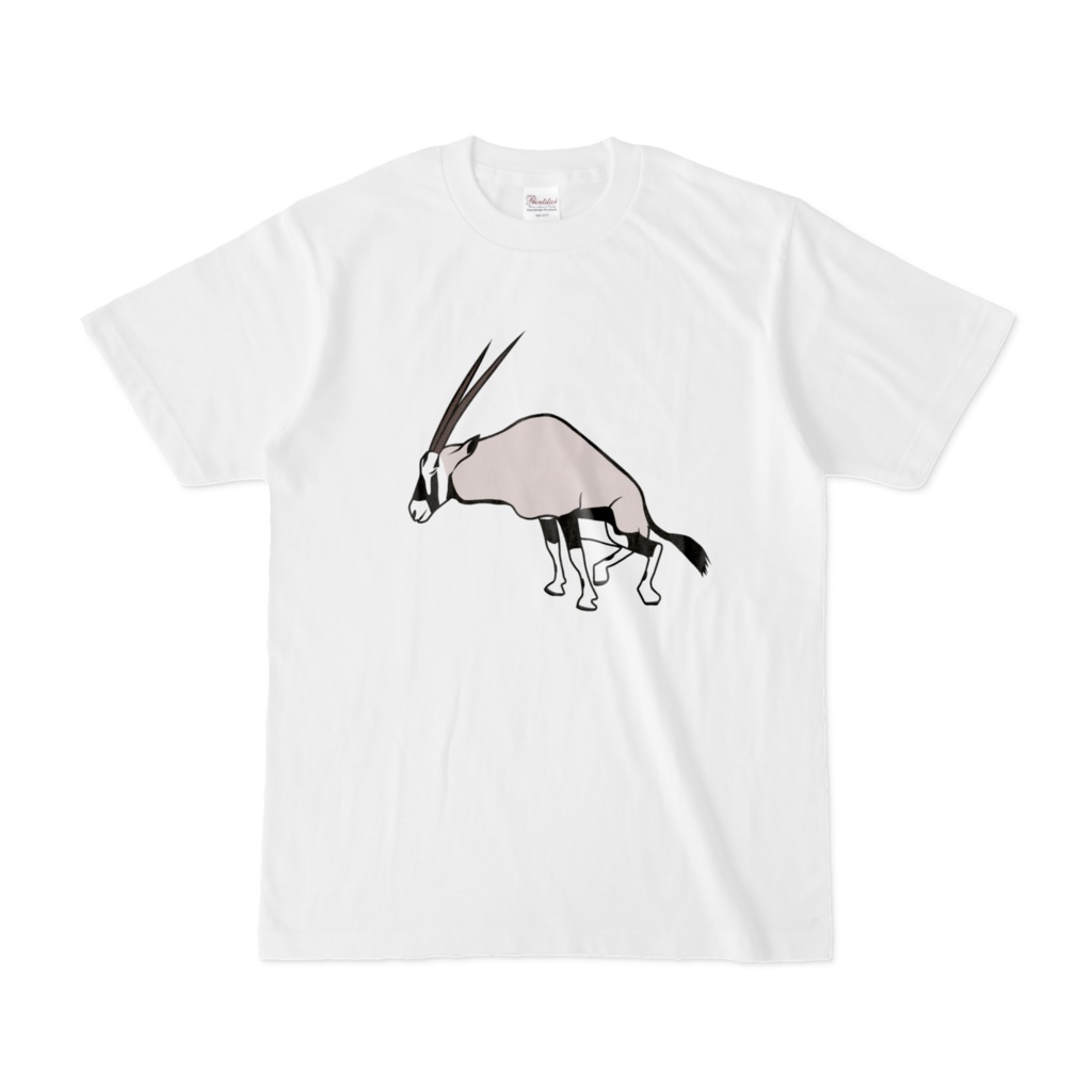 ナミブ砂漠のオリックス(うんちのすがた)Tシャツ