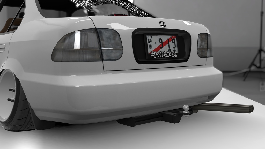 【無料】【VRChat】汎用ヒッチメンバ【3Dモデル】