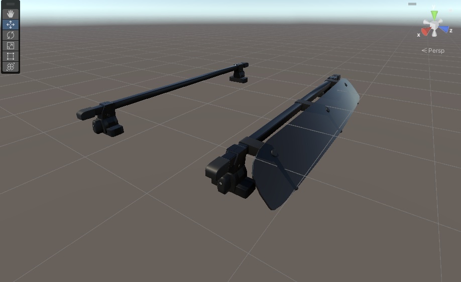 【無料】【VRChat】汎用ルーフキャリア【3Dモデル】