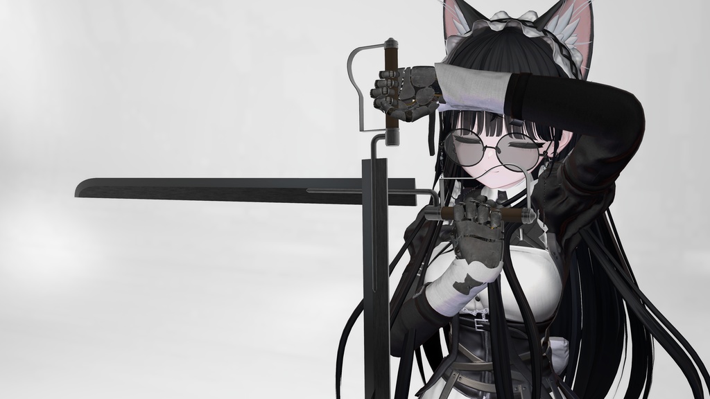 【VRchat】神父の銃剣(バヨネット)【MA対応】【3Dモデル】