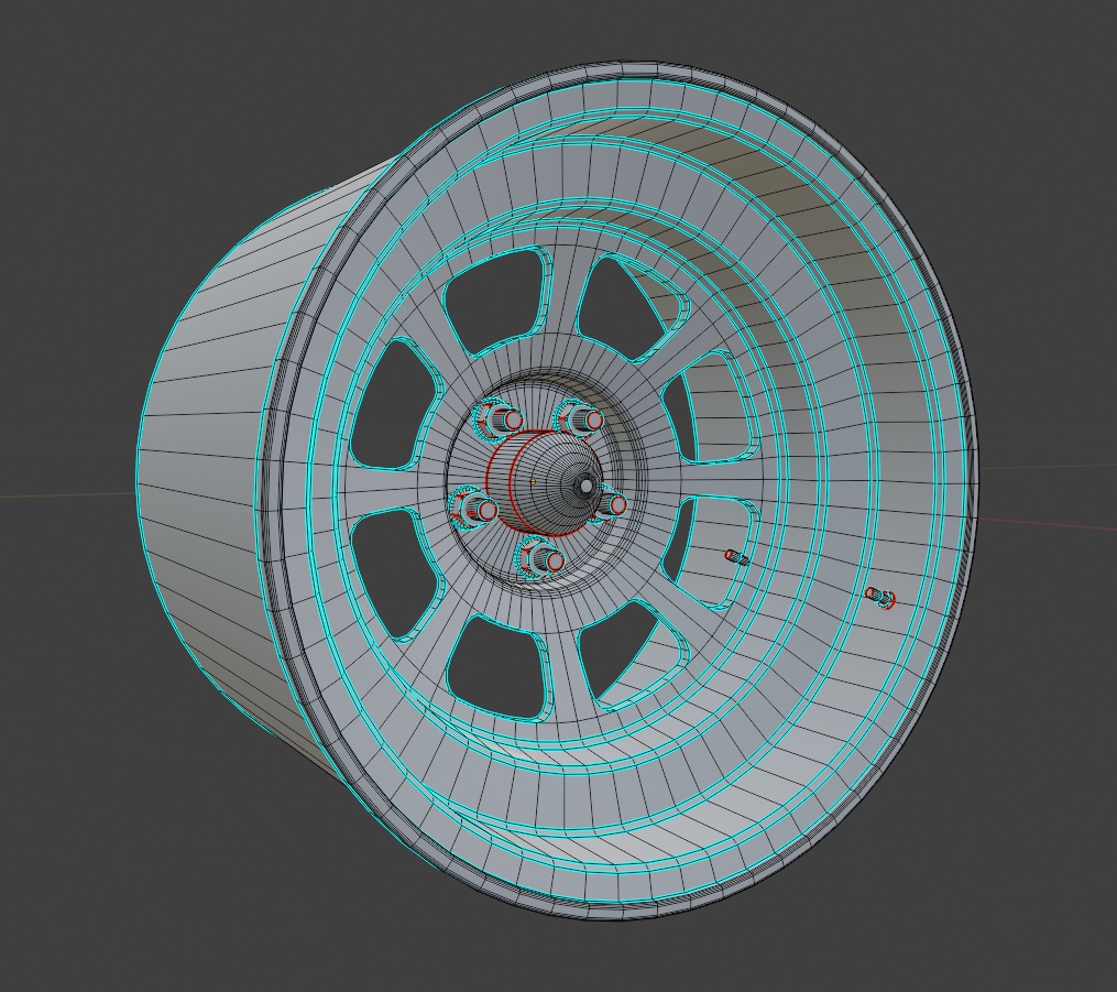 【VRChat】オーバルコース用スチールホイール【3Dモデル】