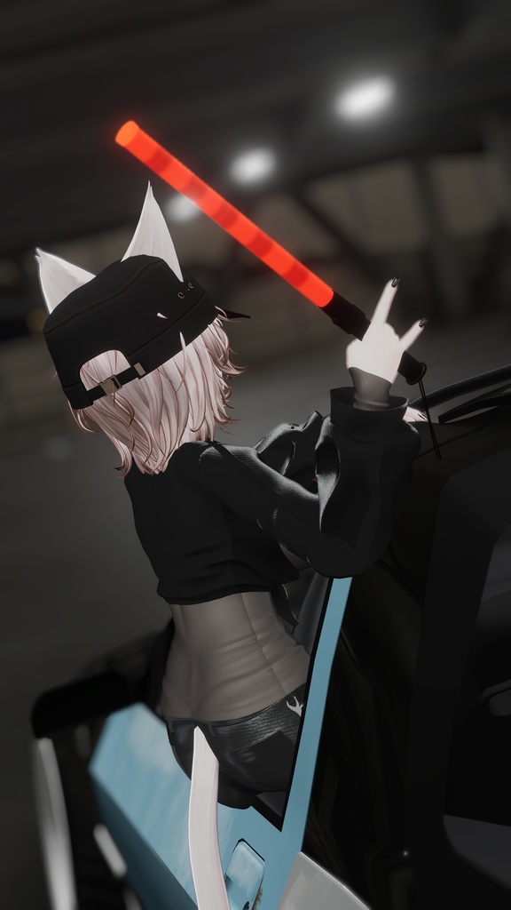 【VRChat】珍走棒(チンソーバー)※誘導棒【MA対応】【3Dモデル】