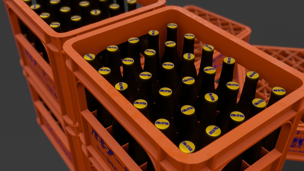 【VRChat】座ったりする用ビールケース【3Dモデル】