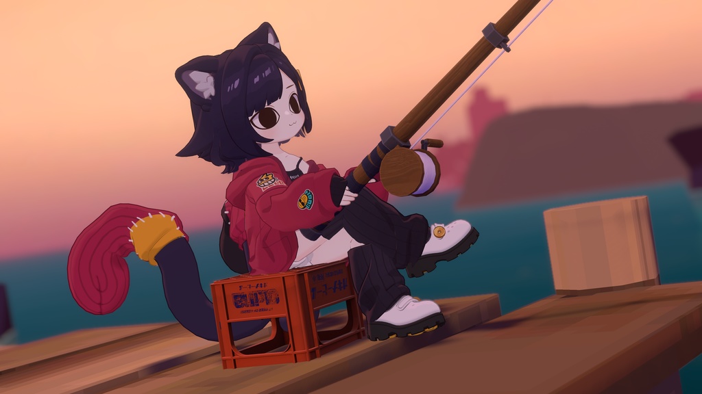 【VRChat】座ったりする用ビールケース【3Dモデル】