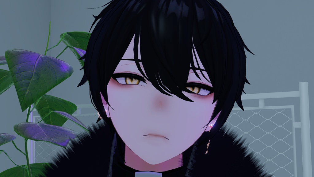 『Maki, 碼希』黒い肌+メイクアップテクスチャ, Dark Skin + Make Up Texture.