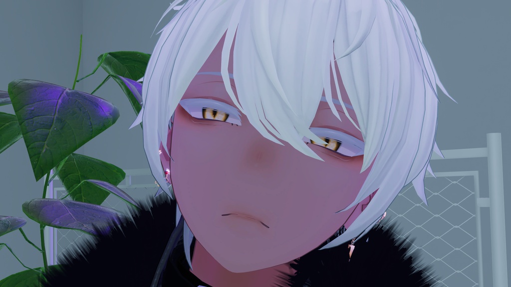 『Maki, 碼希』黒い肌+メイクアップテクスチャ, Dark Skin + Make Up Texture.