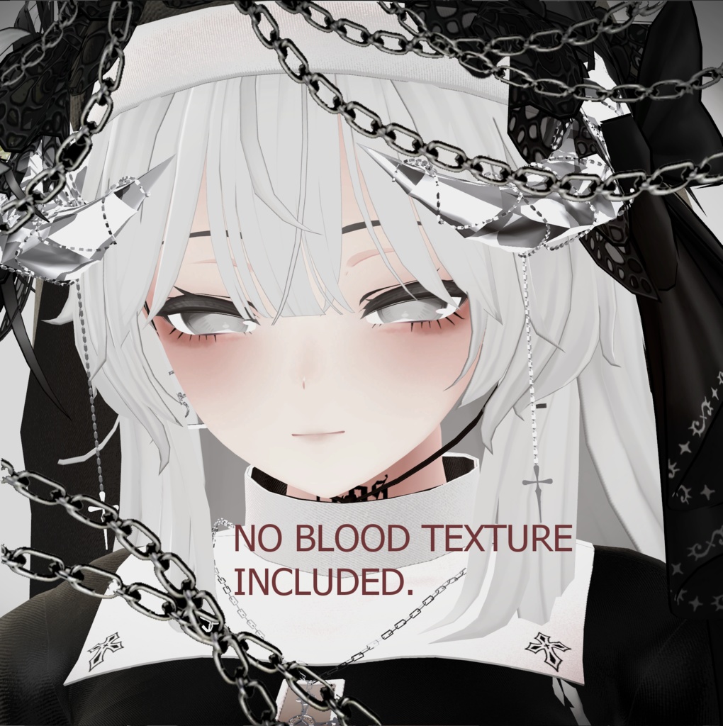 『Kikyo, 桔梗』 血の涙メイクテクスチャ, Bloody Tears Make-Up Texture