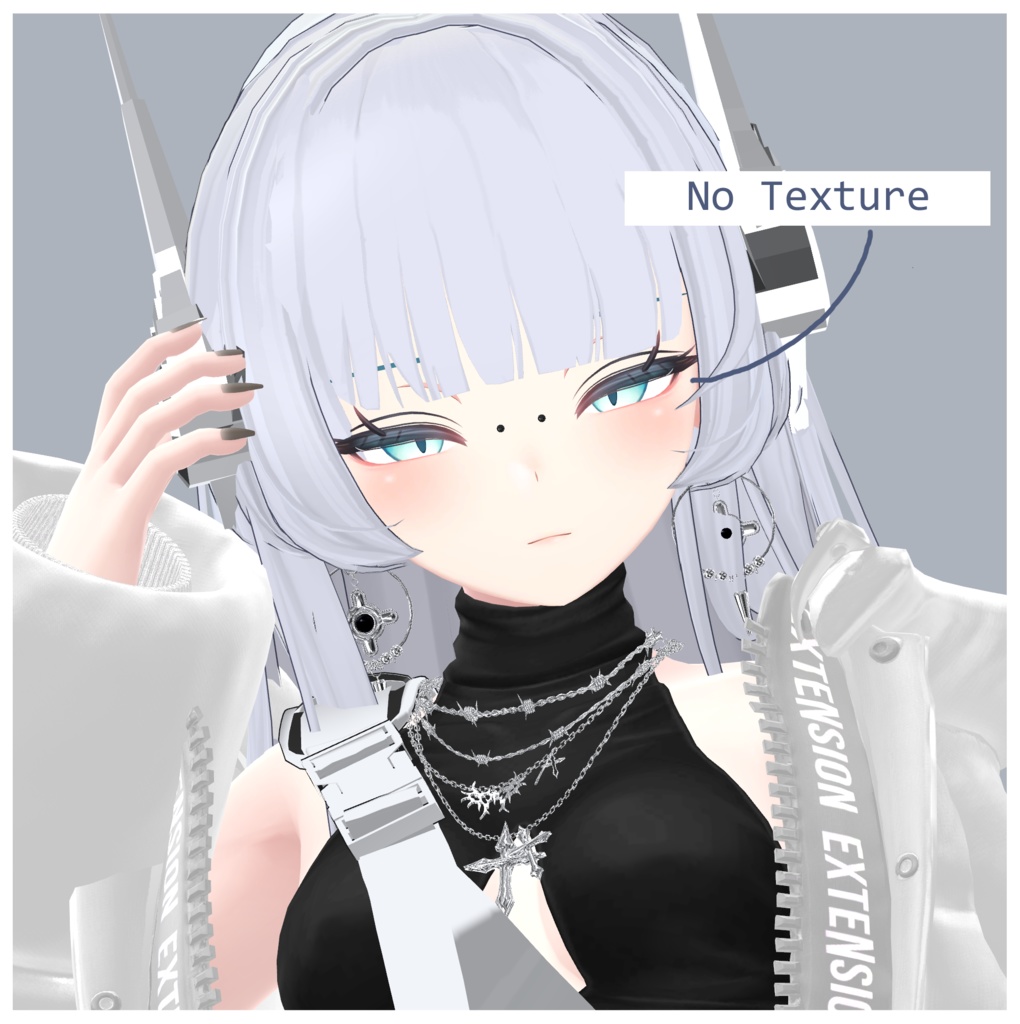 『Rindo,竜胆 』くま目のテクスチャ, Dark Circle Texture (VRC)