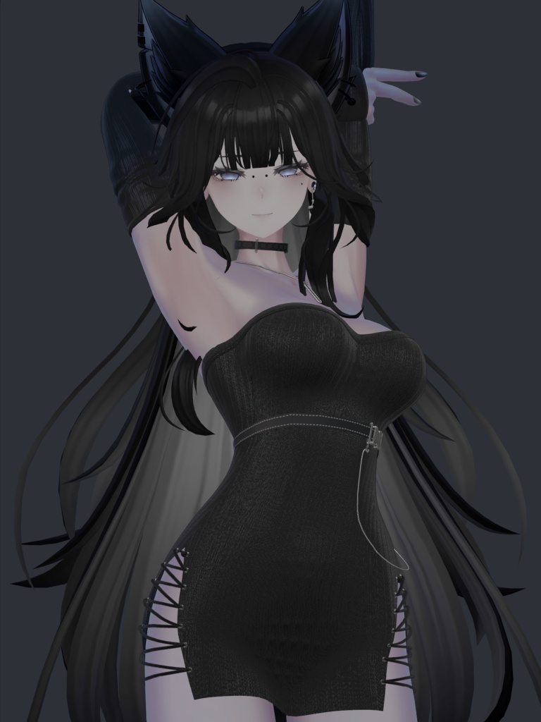 『Lasyusha,ラシューシャ』Face シェイプキー ,Face Blendshape (VRC)