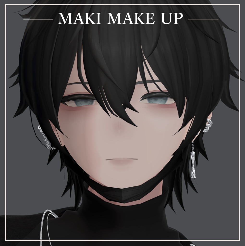 『Maki, 碼希』メイクテクスチャ, Make Up Texture. (VRC)