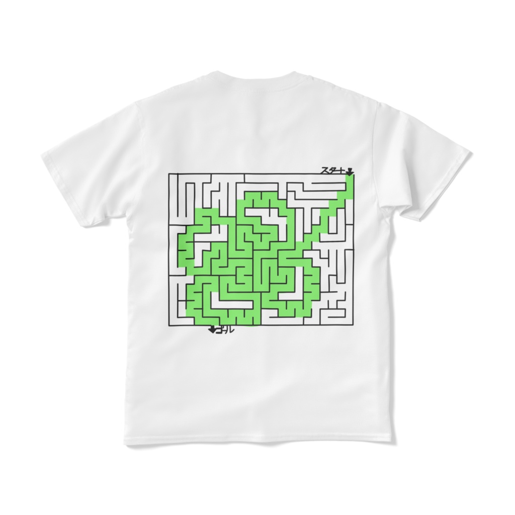四つ葉の迷路Tシャツ
