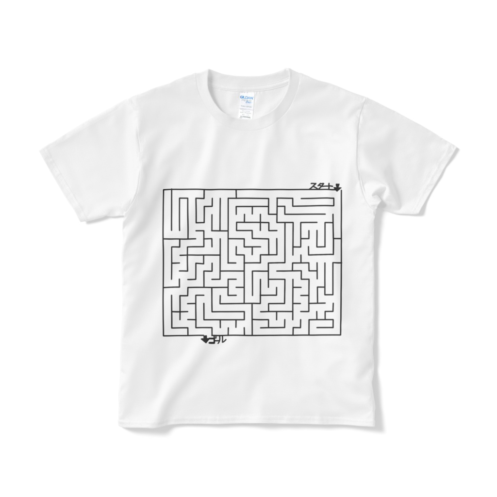 四つ葉の迷路Tシャツ