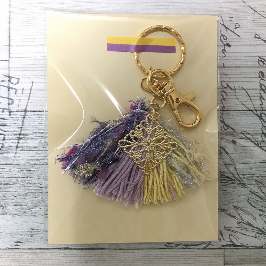キラキラフリンジ114キーホルダー