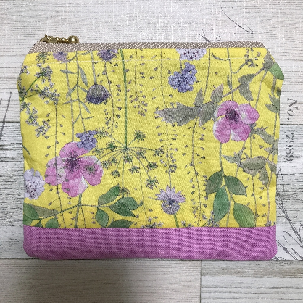 ライラック×イエロー114ポーチ