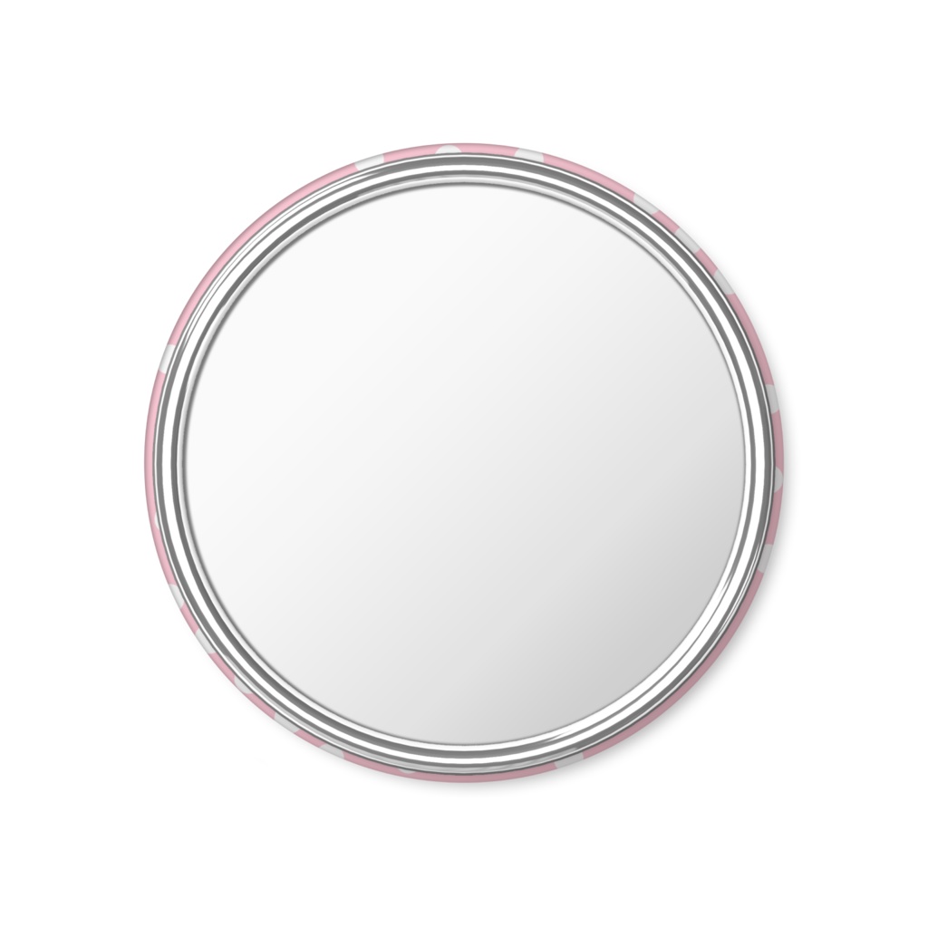 みうさんのお顔の缶バッチミラー