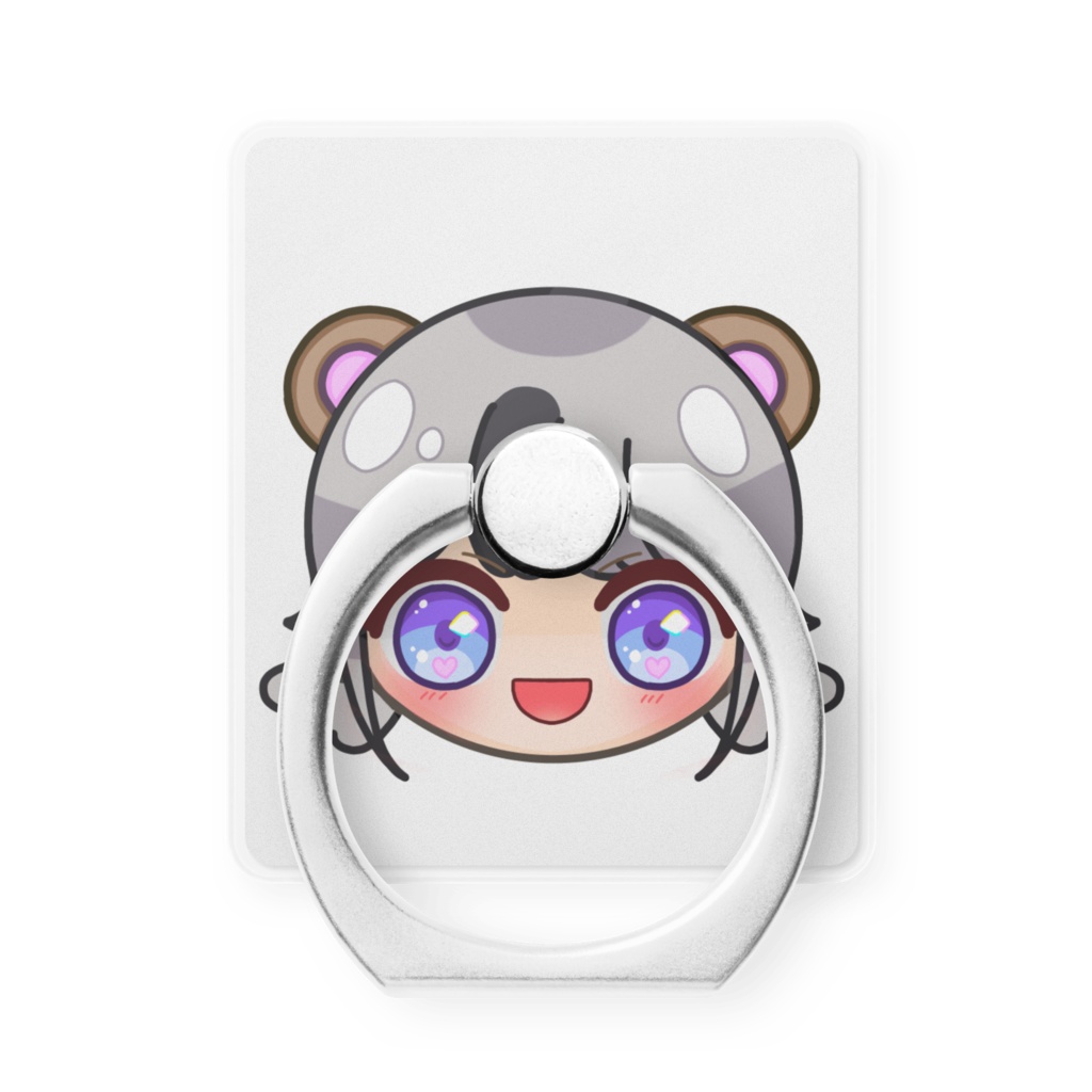 みうさんのお顔のスマホリング