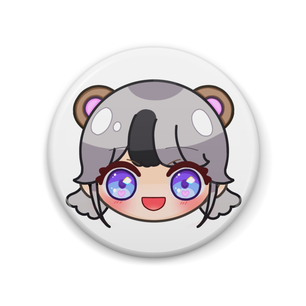 みうさんのお顔の缶バッチ