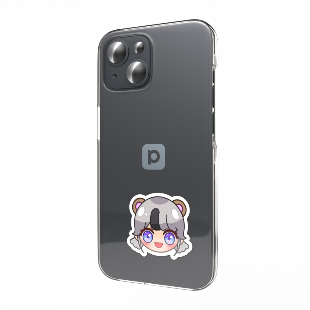 みうさんのお顔のスマホステッカー