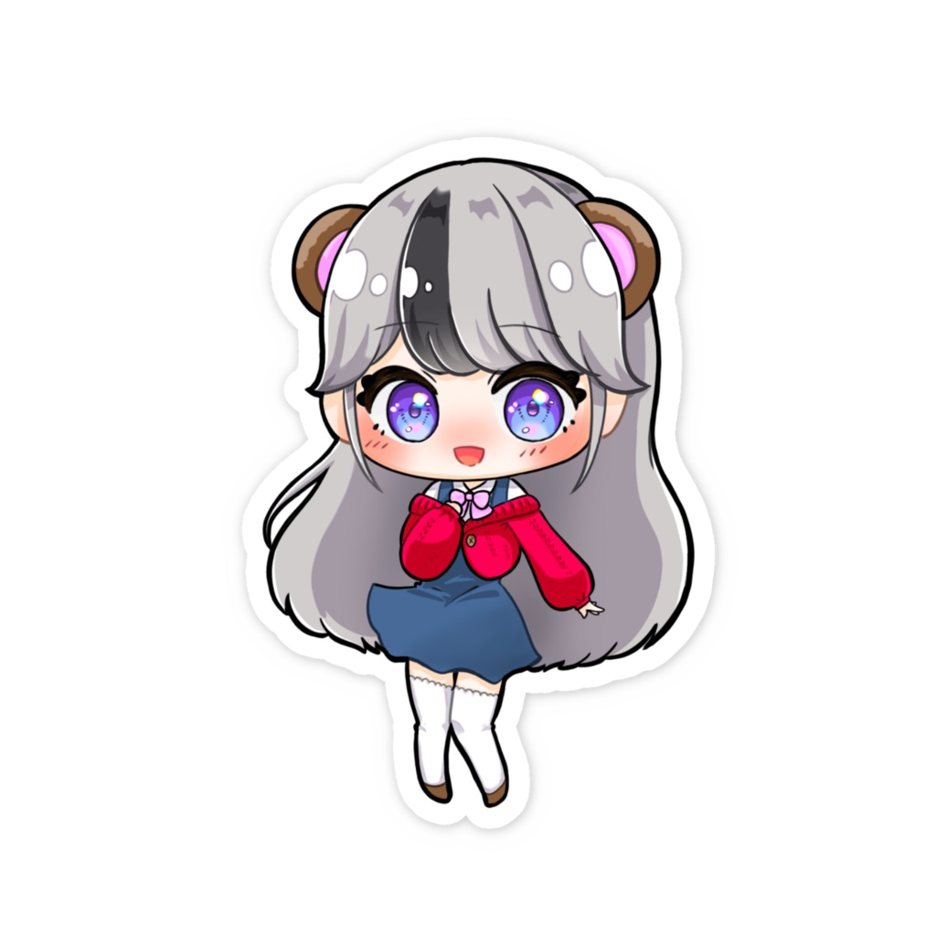 ミニキャラみうさんのスマホステッカー