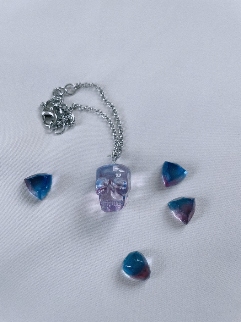 ミスラ  水晶ドクロ ぬい用チャーム