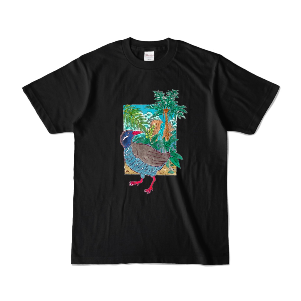 ヤンバルクイナ tシャツ(黒)
