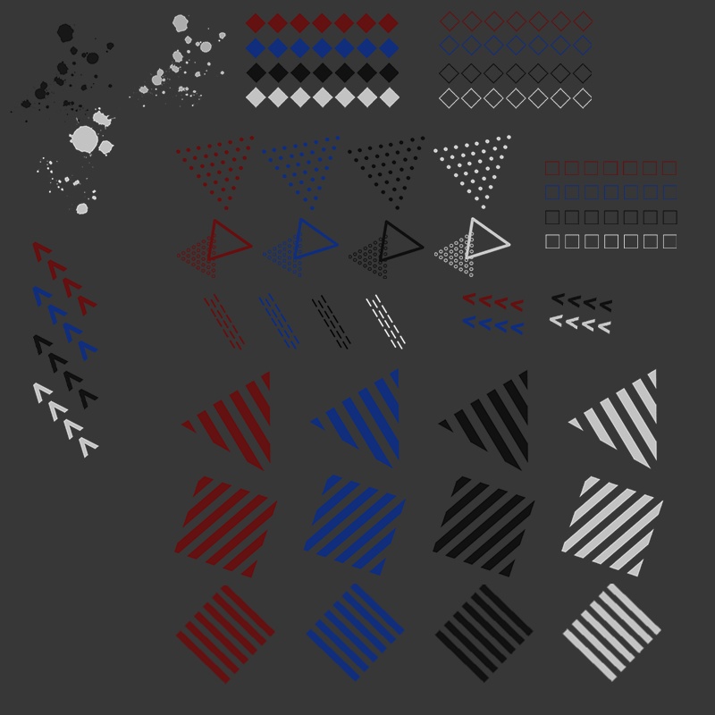 【透過素材】大理石部屋 / 計140点 / CoC