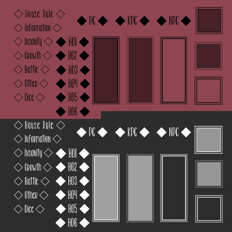 【透過素材】大理石部屋 / 計140点 / CoC