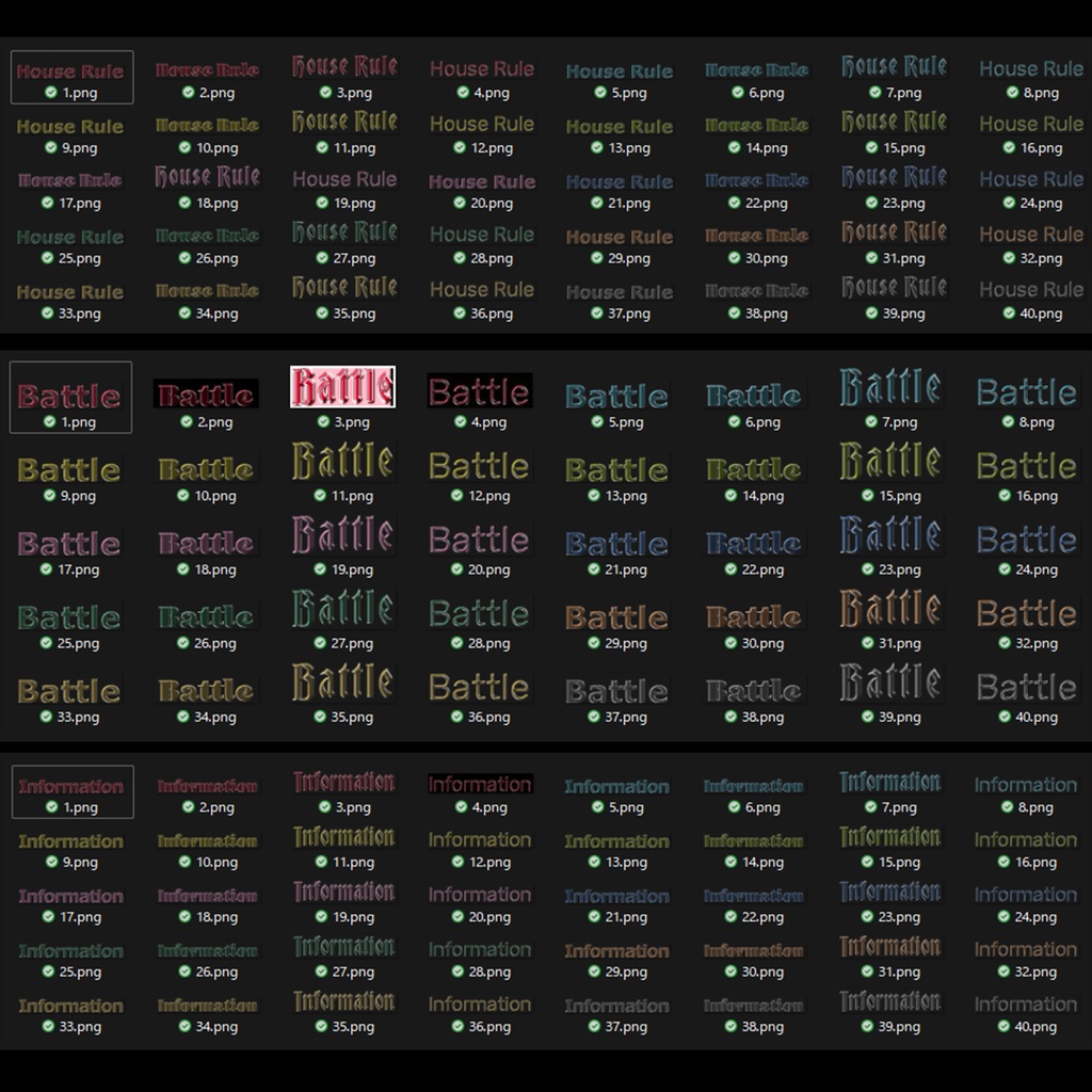 【透過素材】ガラス文字 / 計660点 / CoC