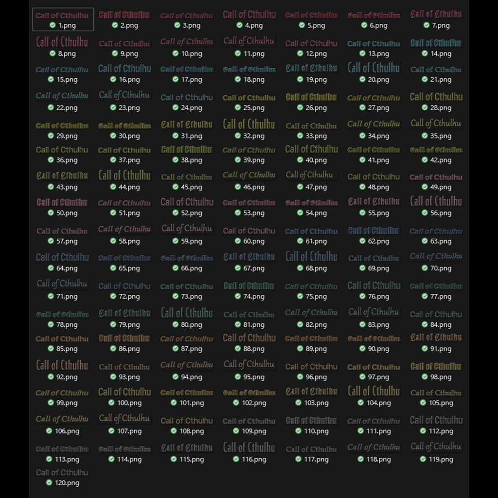 【透過素材】ガラス文字 / 計660点 / CoC