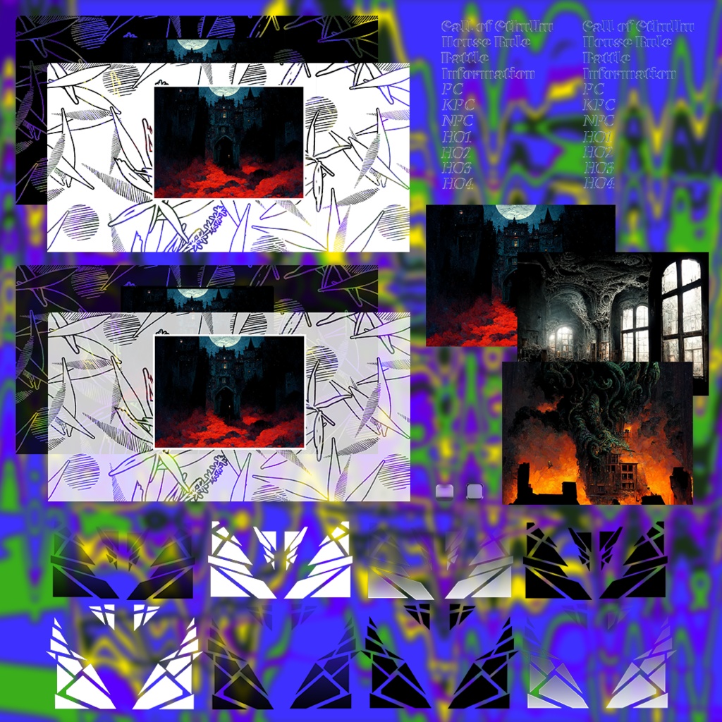 【透過素材】背景入れ替え部屋 / 計70点 / CoC