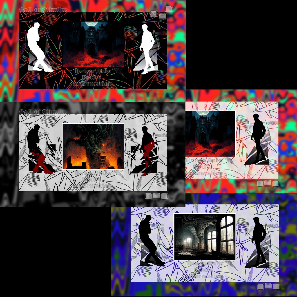 【透過素材】背景入れ替え部屋 / 計70点 / CoC