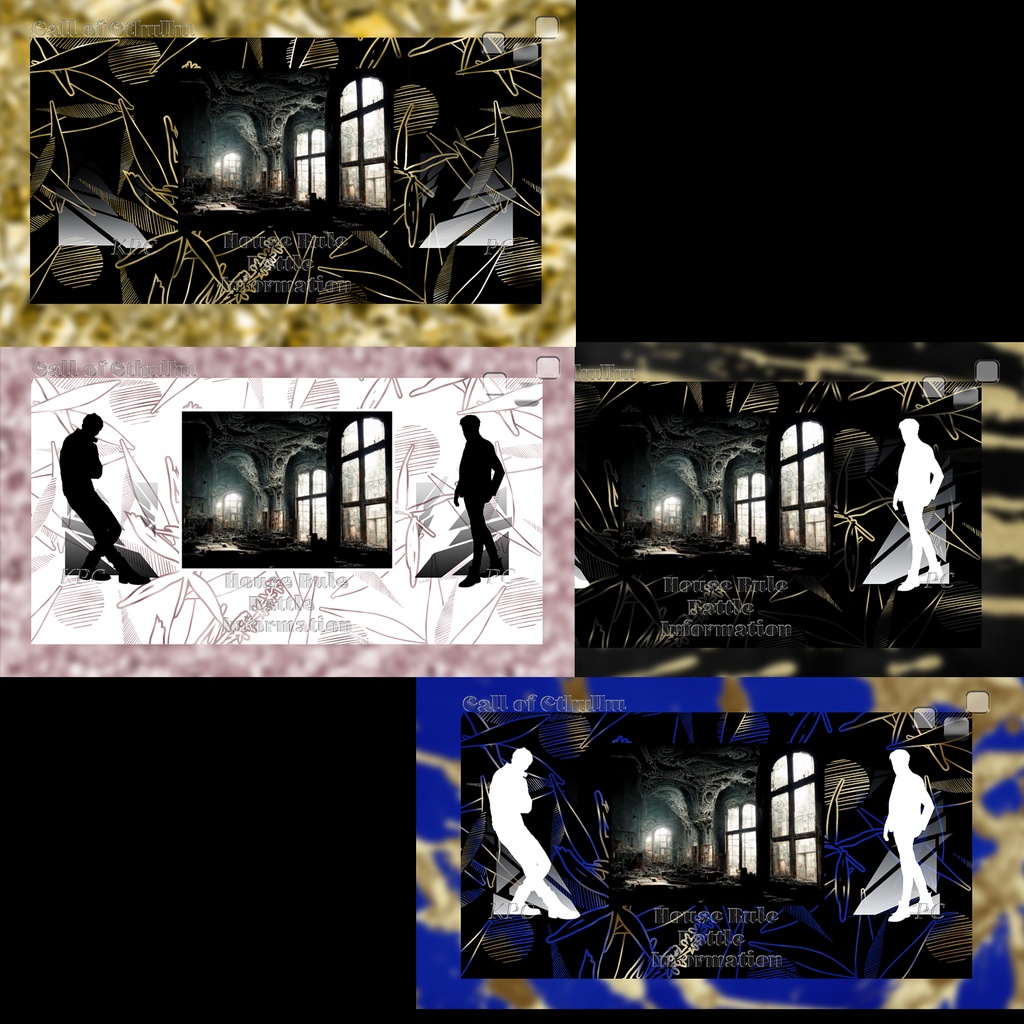 【透過素材】背景入れ替え部屋 / 計70点 / CoC