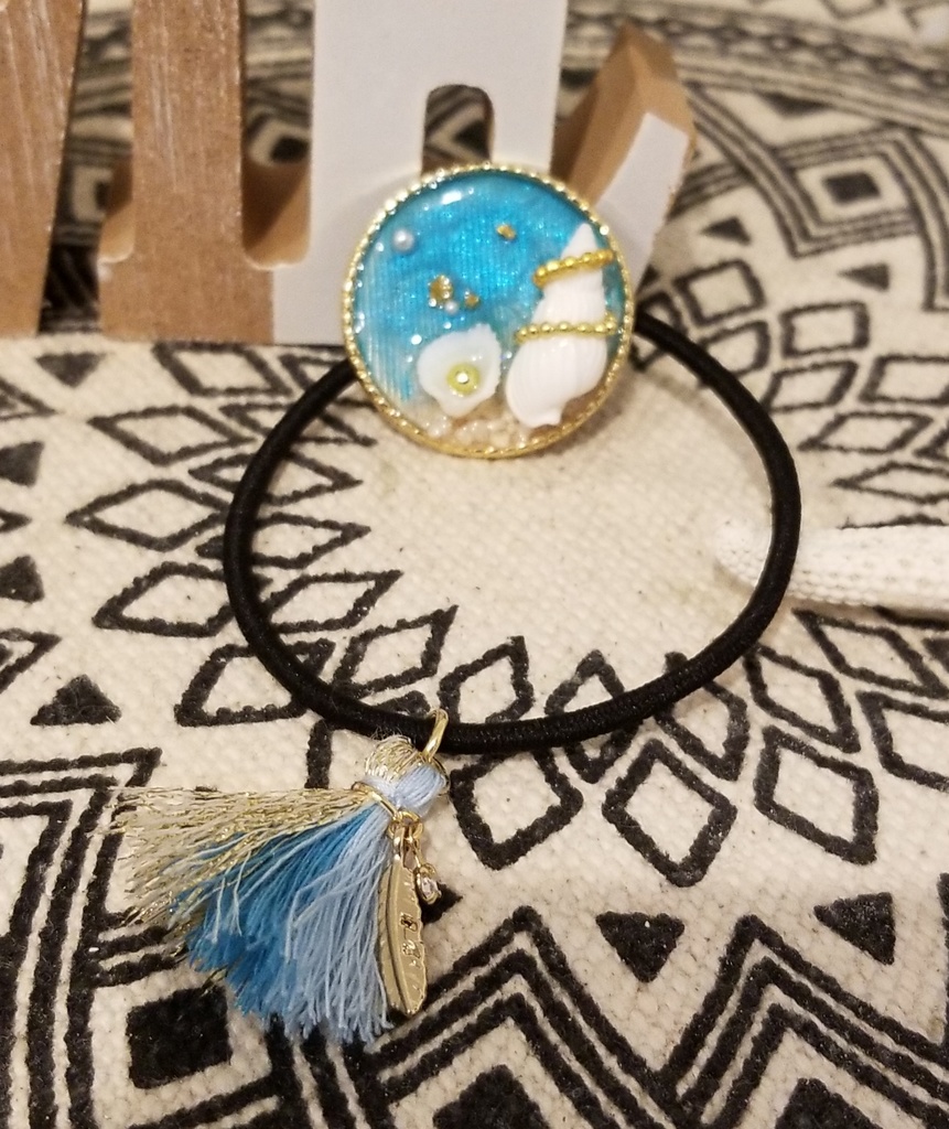 揺れゆく海の水面　ヘアゴム